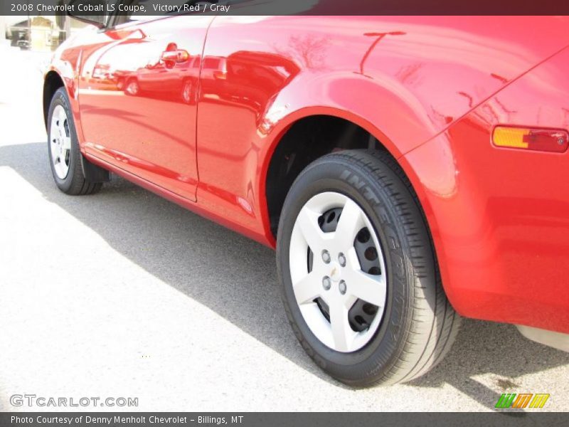 Victory Red / Gray 2008 Chevrolet Cobalt LS Coupe