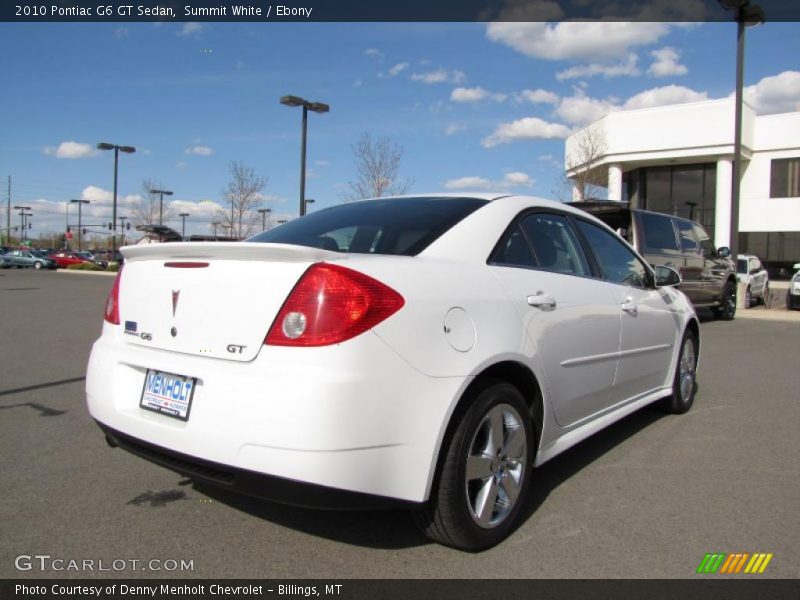 Summit White / Ebony 2010 Pontiac G6 GT Sedan
