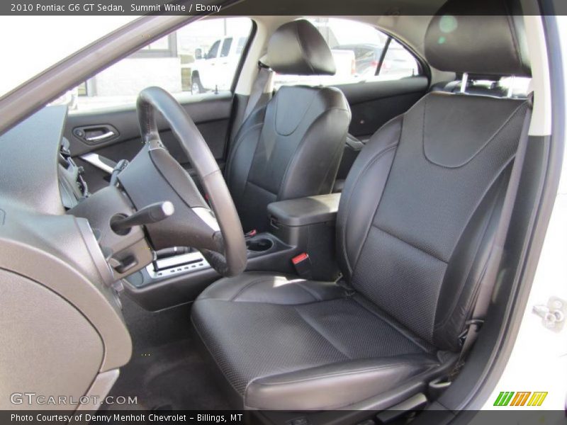 Summit White / Ebony 2010 Pontiac G6 GT Sedan
