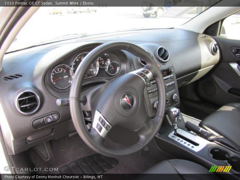 Summit White / Ebony 2010 Pontiac G6 GT Sedan