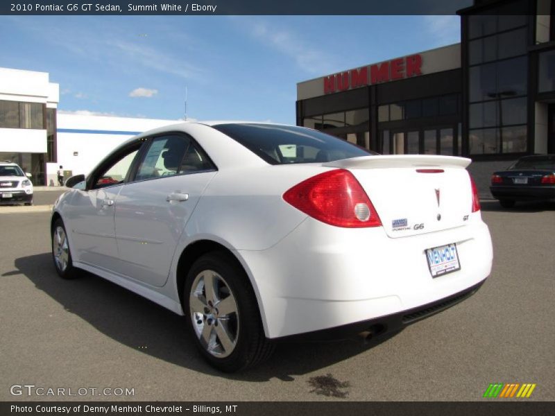 Summit White / Ebony 2010 Pontiac G6 GT Sedan
