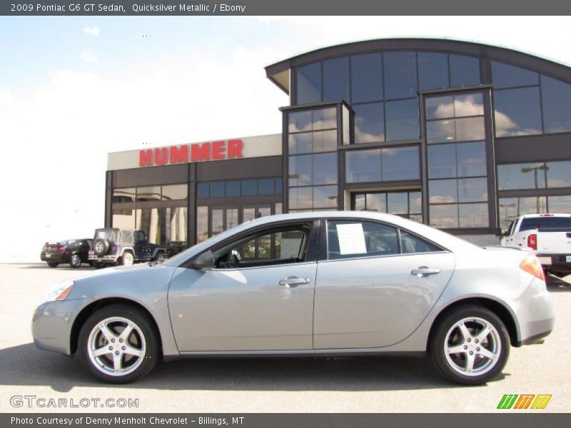 Quicksilver Metallic / Ebony 2009 Pontiac G6 GT Sedan