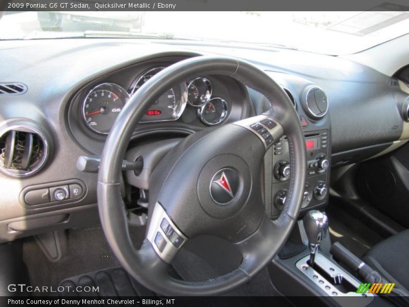 Quicksilver Metallic / Ebony 2009 Pontiac G6 GT Sedan