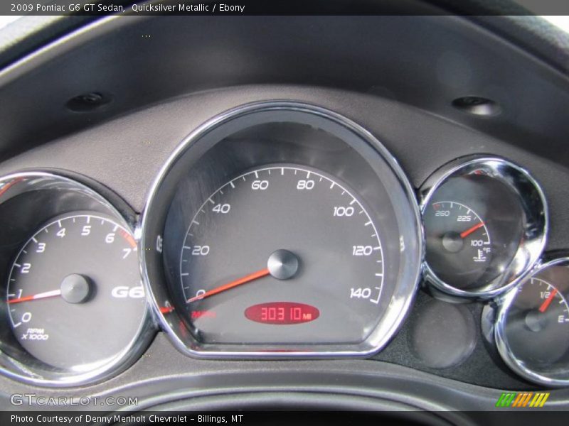Quicksilver Metallic / Ebony 2009 Pontiac G6 GT Sedan