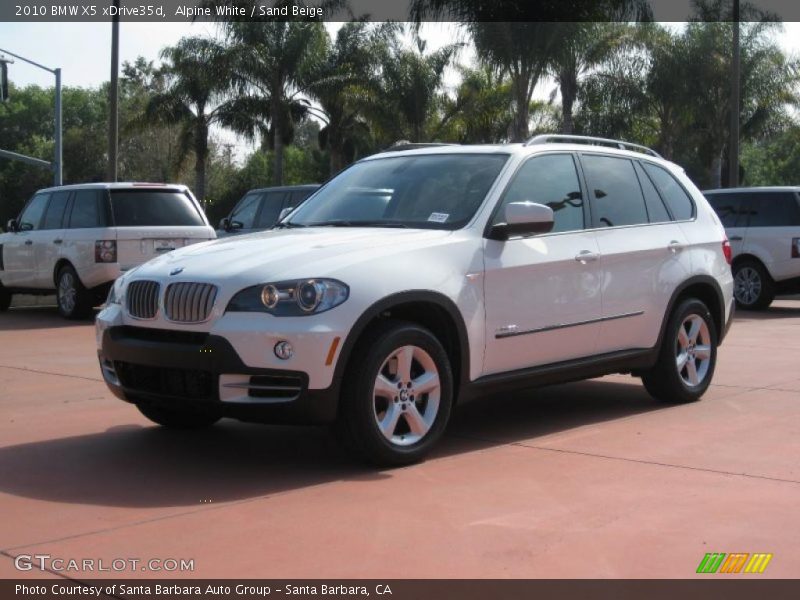 Alpine White / Sand Beige 2010 BMW X5 xDrive35d