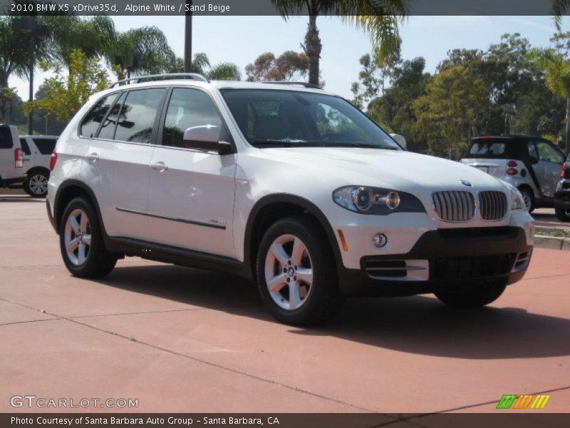Alpine White / Sand Beige 2010 BMW X5 xDrive35d