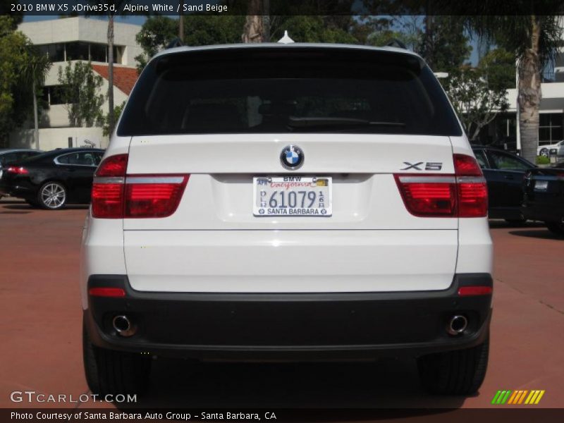 Alpine White / Sand Beige 2010 BMW X5 xDrive35d