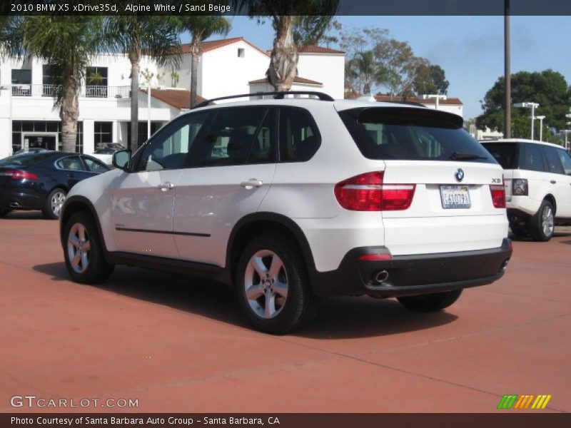 Alpine White / Sand Beige 2010 BMW X5 xDrive35d