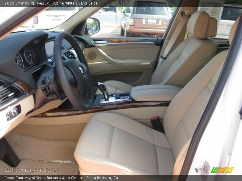 Alpine White / Sand Beige 2010 BMW X5 xDrive35d