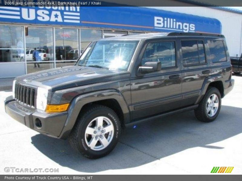 Dark Khaki Pearl / Khaki 2006 Jeep Commander 4x4
