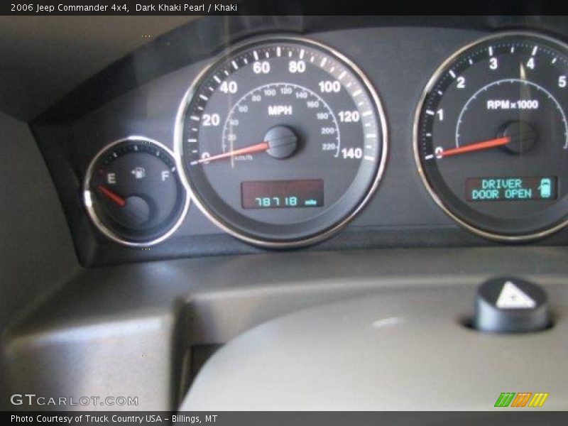 Dark Khaki Pearl / Khaki 2006 Jeep Commander 4x4