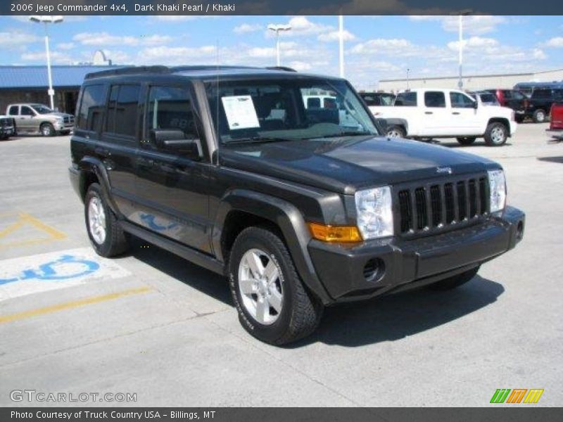 Dark Khaki Pearl / Khaki 2006 Jeep Commander 4x4