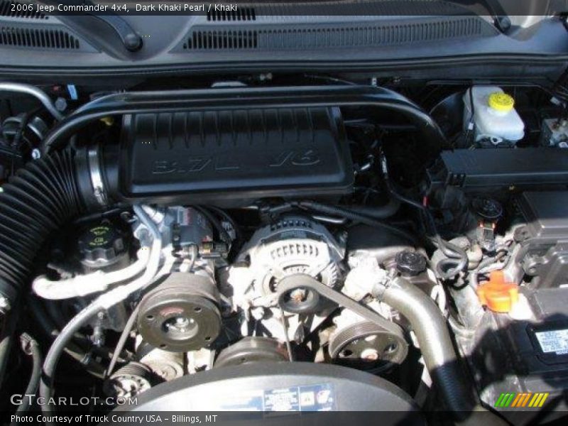 Dark Khaki Pearl / Khaki 2006 Jeep Commander 4x4