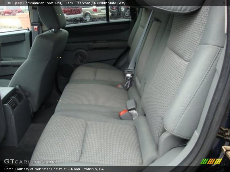 Black Clearcoat / Medium Slate Gray 2007 Jeep Commander Sport 4x4