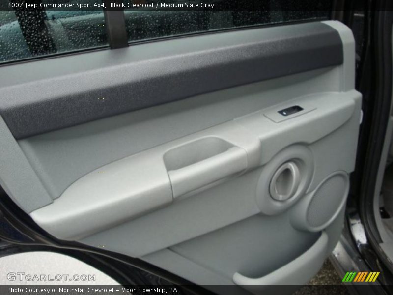 Black Clearcoat / Medium Slate Gray 2007 Jeep Commander Sport 4x4