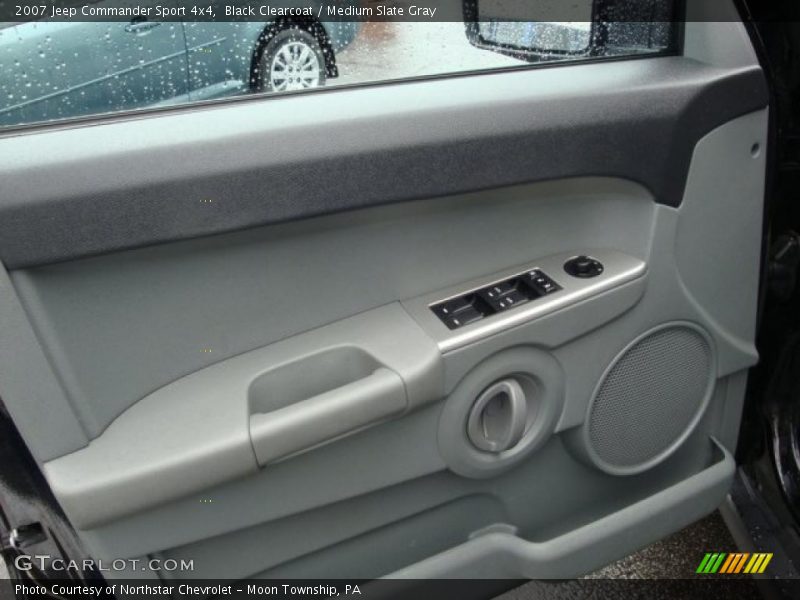 Black Clearcoat / Medium Slate Gray 2007 Jeep Commander Sport 4x4