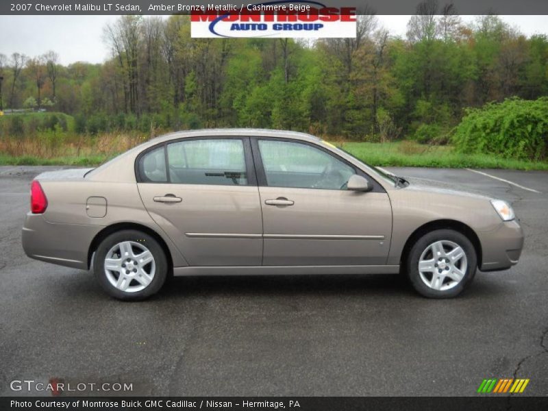 Amber Bronze Metallic / Cashmere Beige 2007 Chevrolet Malibu LT Sedan