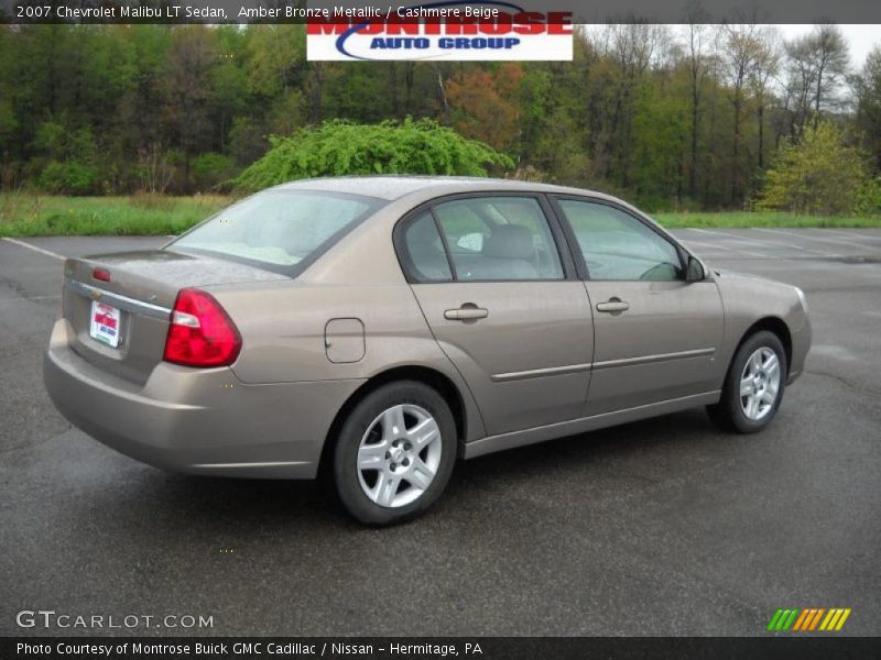 Amber Bronze Metallic / Cashmere Beige 2007 Chevrolet Malibu LT Sedan