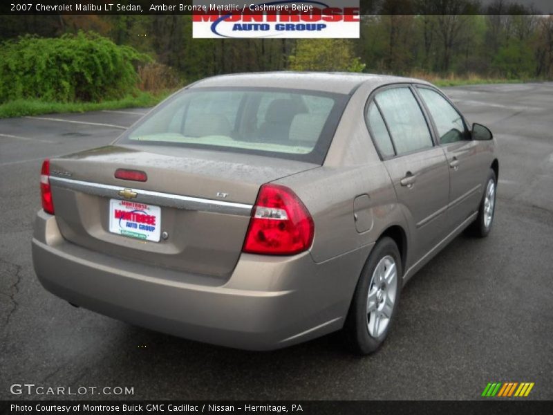 Amber Bronze Metallic / Cashmere Beige 2007 Chevrolet Malibu LT Sedan