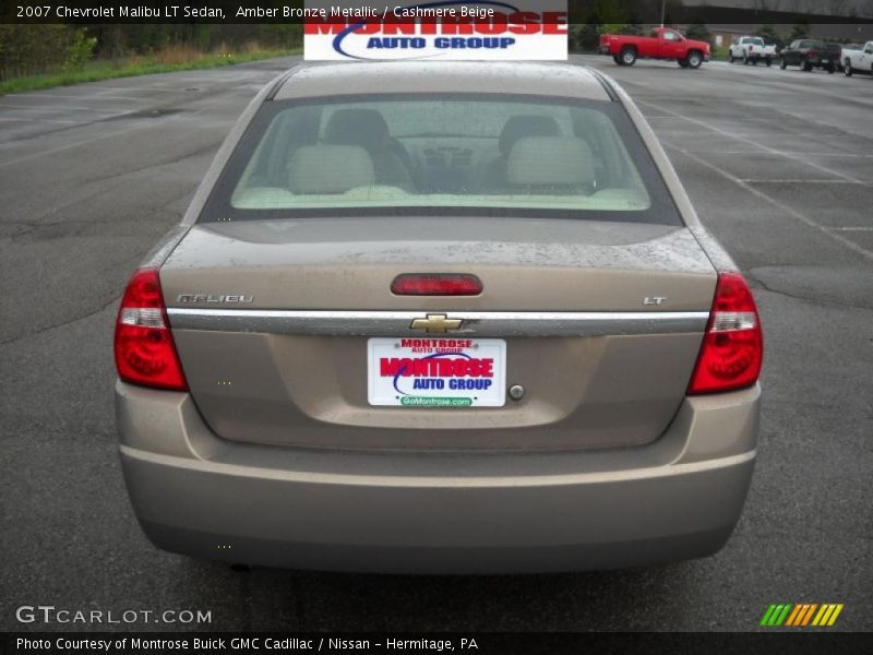 Amber Bronze Metallic / Cashmere Beige 2007 Chevrolet Malibu LT Sedan
