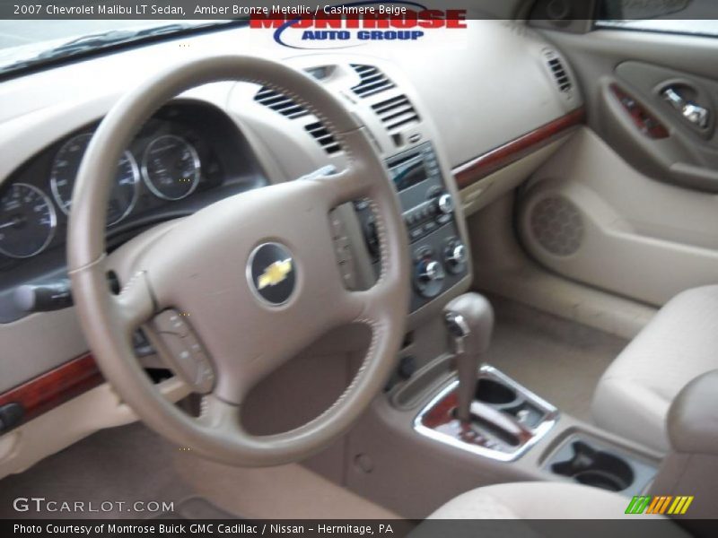Amber Bronze Metallic / Cashmere Beige 2007 Chevrolet Malibu LT Sedan