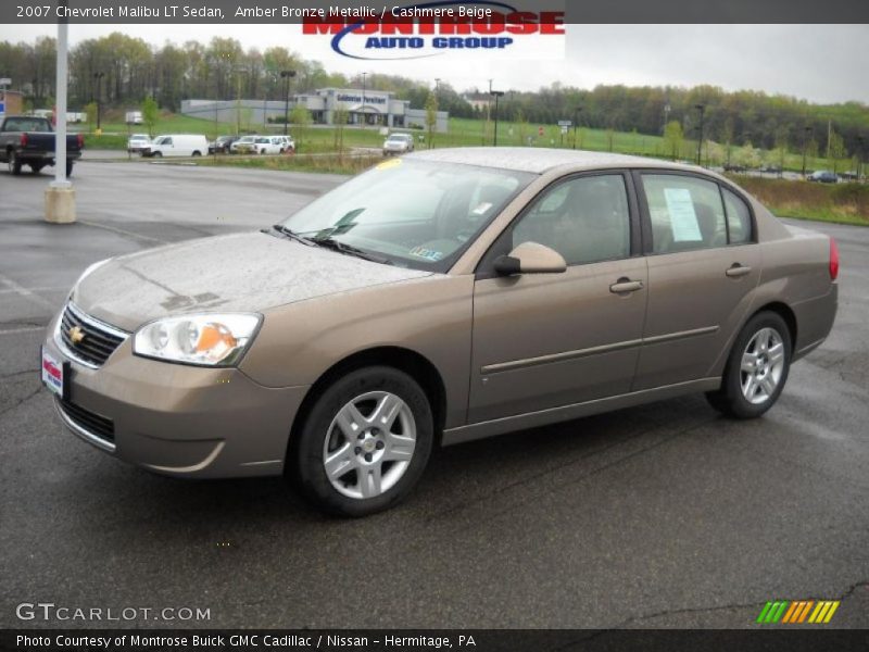 Amber Bronze Metallic / Cashmere Beige 2007 Chevrolet Malibu LT Sedan