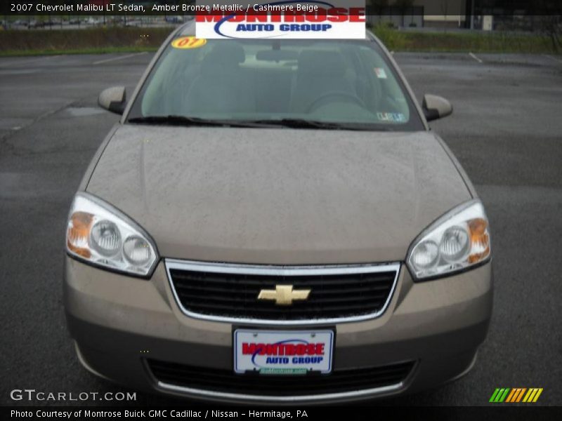 Amber Bronze Metallic / Cashmere Beige 2007 Chevrolet Malibu LT Sedan