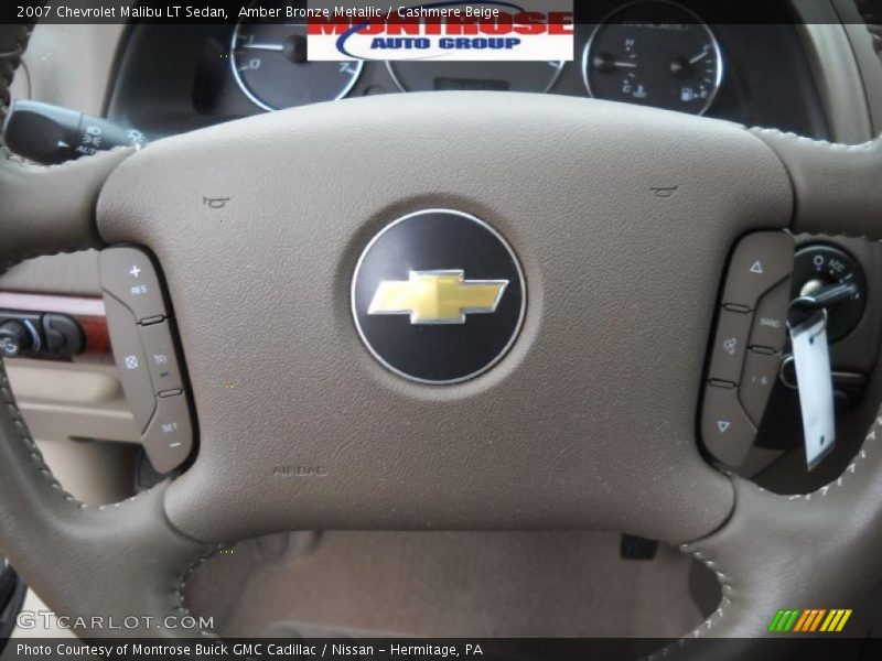 Amber Bronze Metallic / Cashmere Beige 2007 Chevrolet Malibu LT Sedan