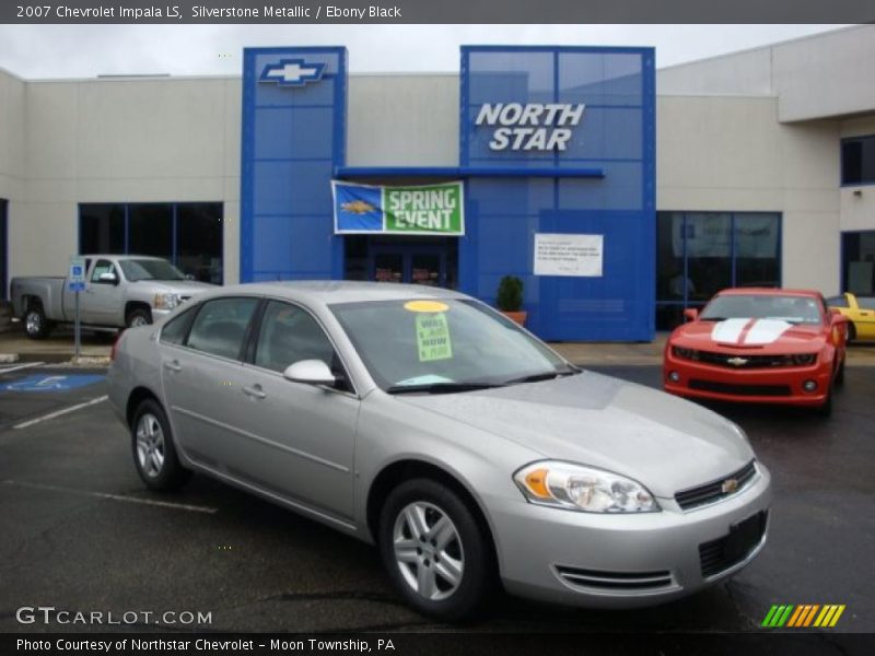 Silverstone Metallic / Ebony Black 2007 Chevrolet Impala LS