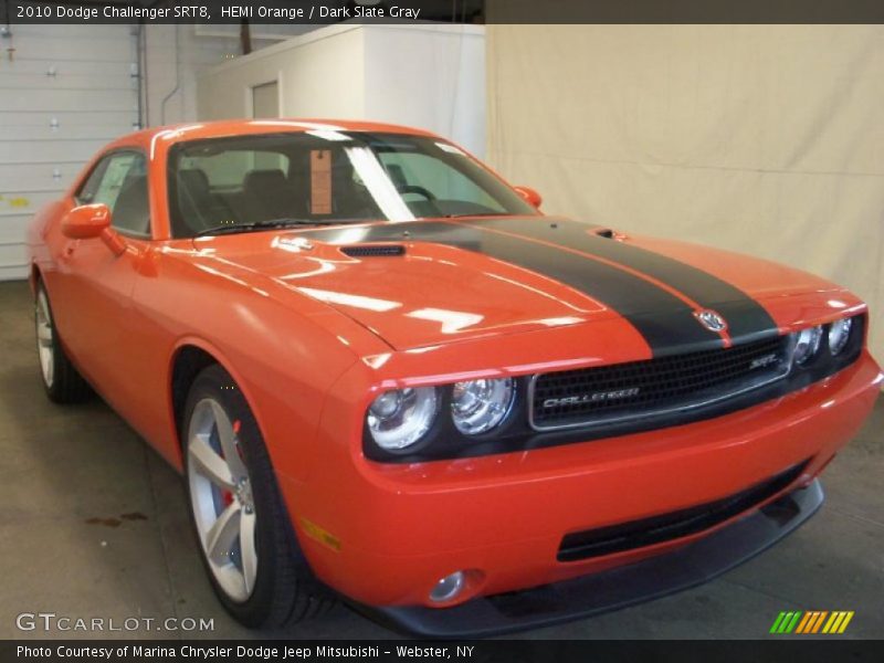 HEMI Orange / Dark Slate Gray 2010 Dodge Challenger SRT8