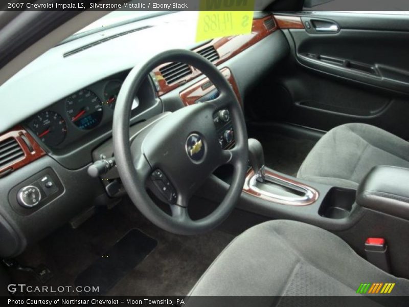 Silverstone Metallic / Ebony Black 2007 Chevrolet Impala LS