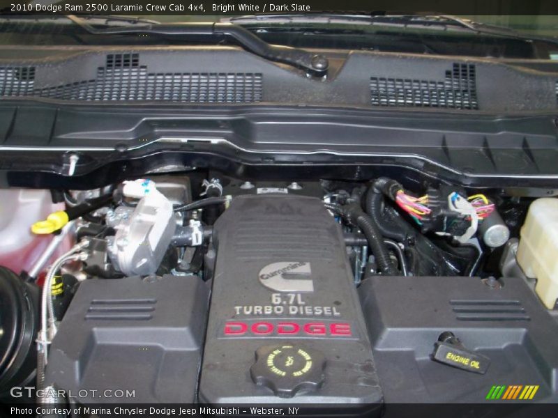 Bright White / Dark Slate 2010 Dodge Ram 2500 Laramie Crew Cab 4x4