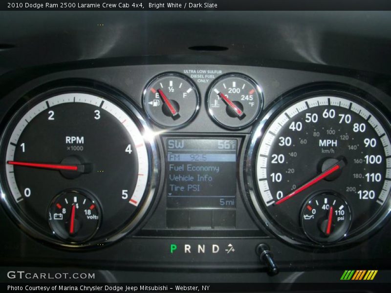 Bright White / Dark Slate 2010 Dodge Ram 2500 Laramie Crew Cab 4x4