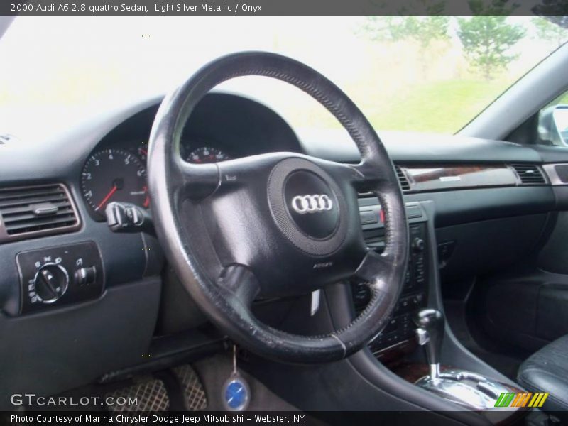 Light Silver Metallic / Onyx 2000 Audi A6 2.8 quattro Sedan
