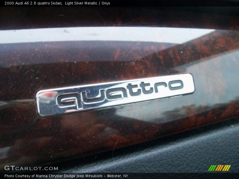 Light Silver Metallic / Onyx 2000 Audi A6 2.8 quattro Sedan