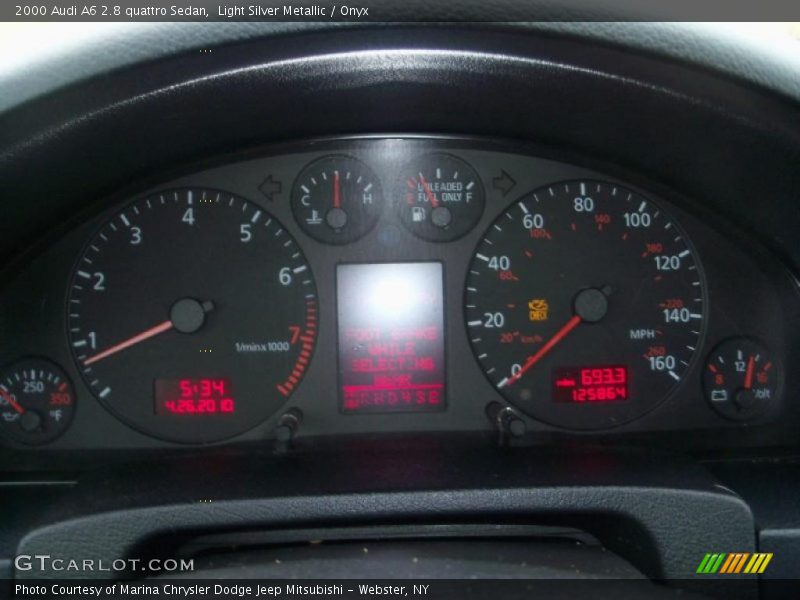 Light Silver Metallic / Onyx 2000 Audi A6 2.8 quattro Sedan