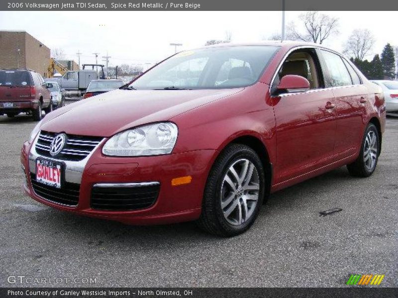 Spice Red Metallic / Pure Beige 2006 Volkswagen Jetta TDI Sedan