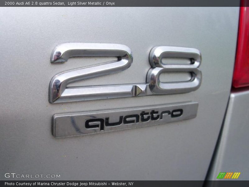Light Silver Metallic / Onyx 2000 Audi A6 2.8 quattro Sedan