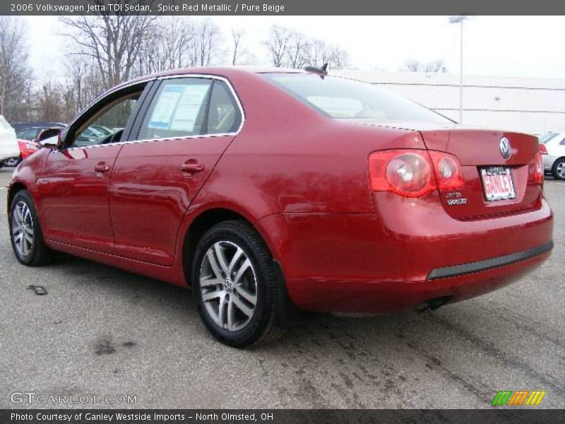 Spice Red Metallic / Pure Beige 2006 Volkswagen Jetta TDI Sedan