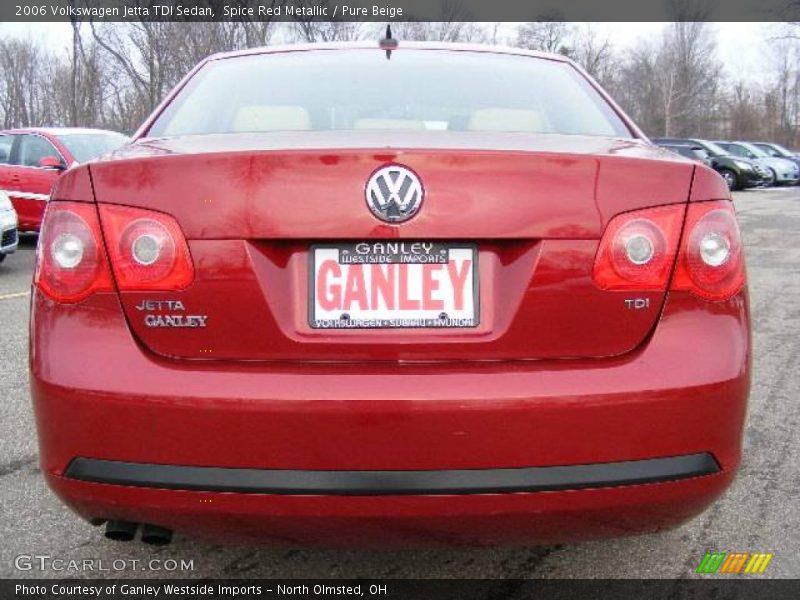 Spice Red Metallic / Pure Beige 2006 Volkswagen Jetta TDI Sedan