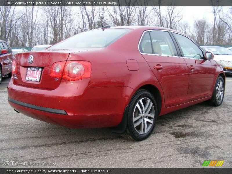 Spice Red Metallic / Pure Beige 2006 Volkswagen Jetta TDI Sedan