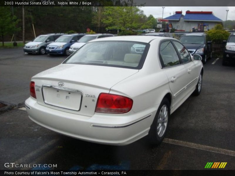 Noble White / Beige 2003 Hyundai Sonata GLS V6
