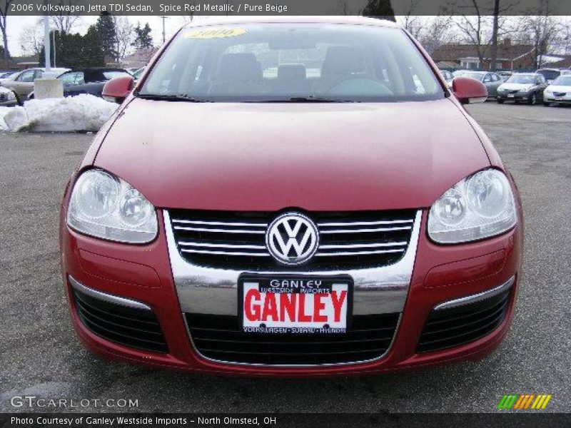 Spice Red Metallic / Pure Beige 2006 Volkswagen Jetta TDI Sedan