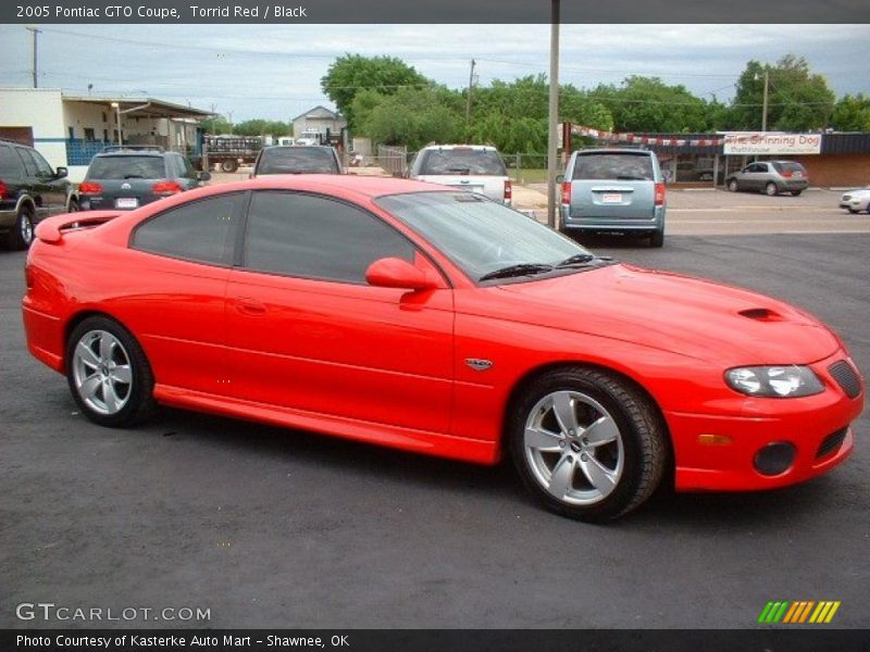 Torrid Red / Black 2005 Pontiac GTO Coupe