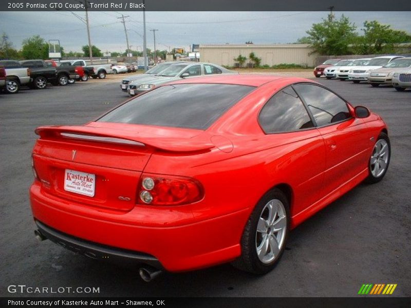 Torrid Red / Black 2005 Pontiac GTO Coupe