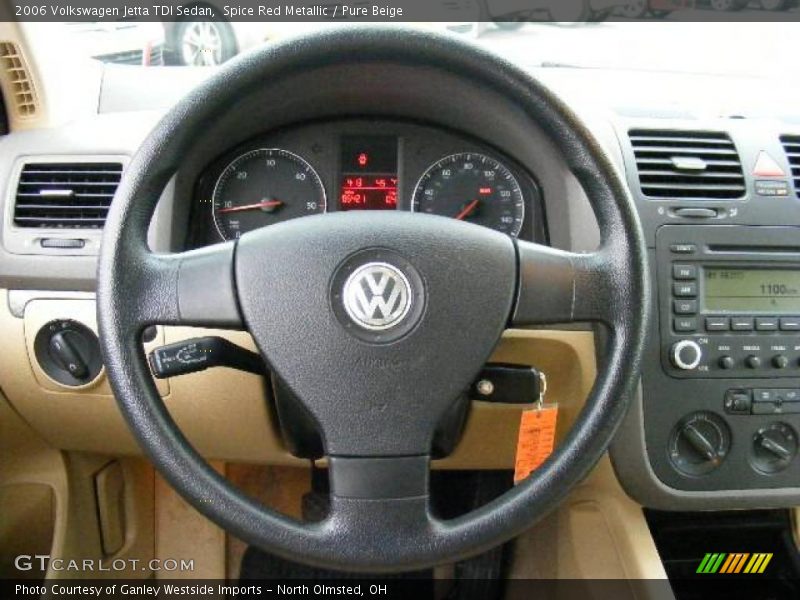 Spice Red Metallic / Pure Beige 2006 Volkswagen Jetta TDI Sedan