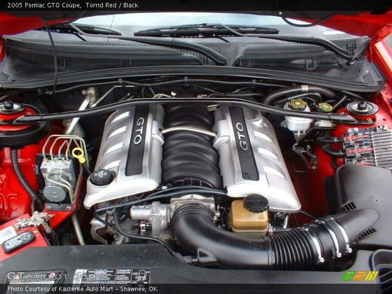 Torrid Red / Black 2005 Pontiac GTO Coupe