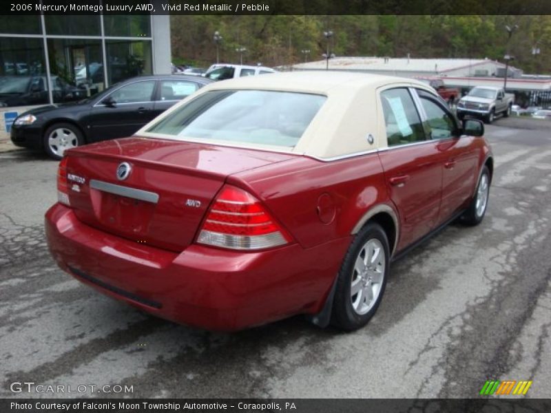 Vivid Red Metallic / Pebble 2006 Mercury Montego Luxury AWD