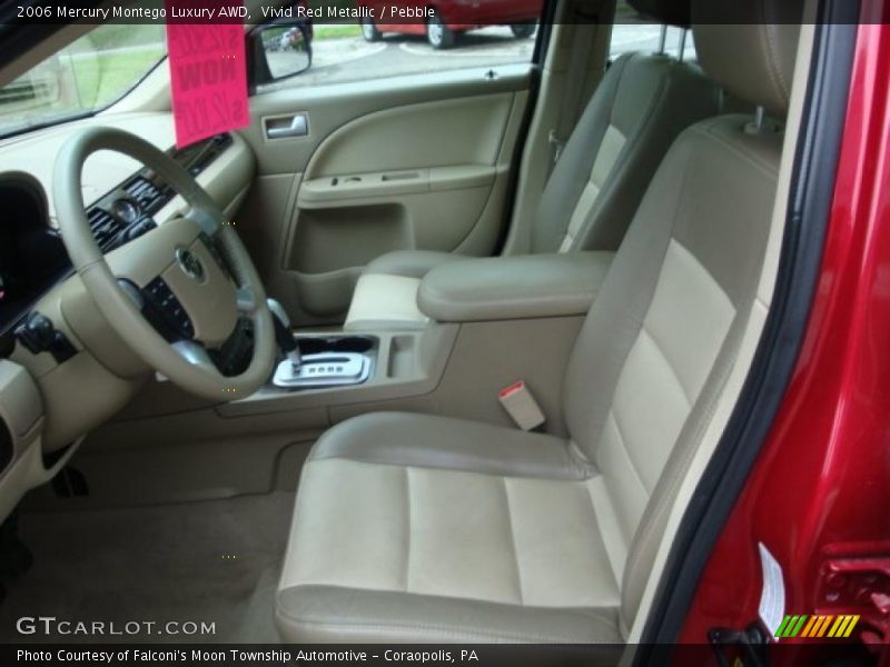 Vivid Red Metallic / Pebble 2006 Mercury Montego Luxury AWD