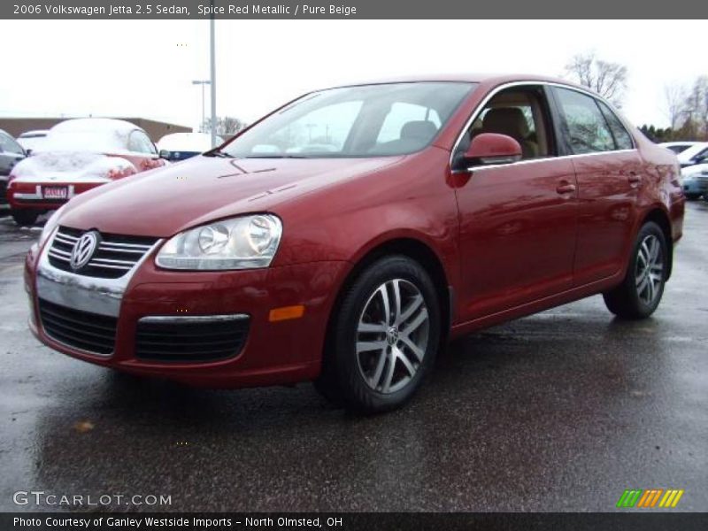 Spice Red Metallic / Pure Beige 2006 Volkswagen Jetta 2.5 Sedan